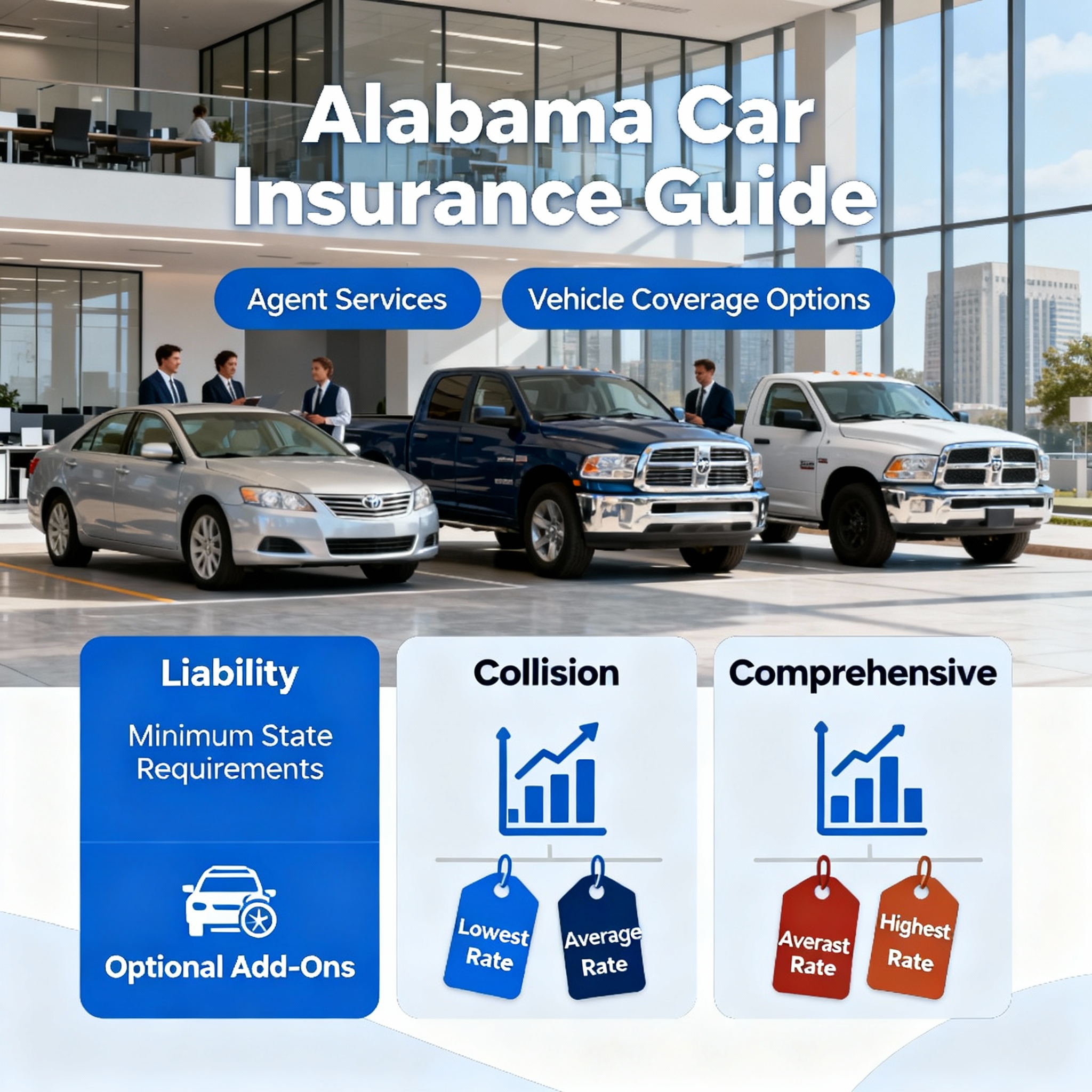 Alabama driver reviewing car insurance options and comparing quotes