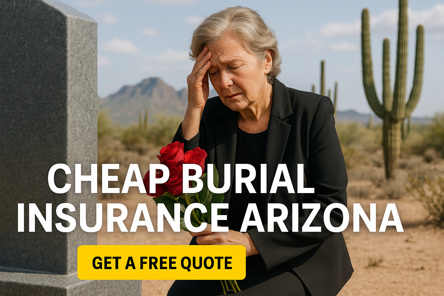 Arizona couple reviewing affordable burial insurance options with an independent agent