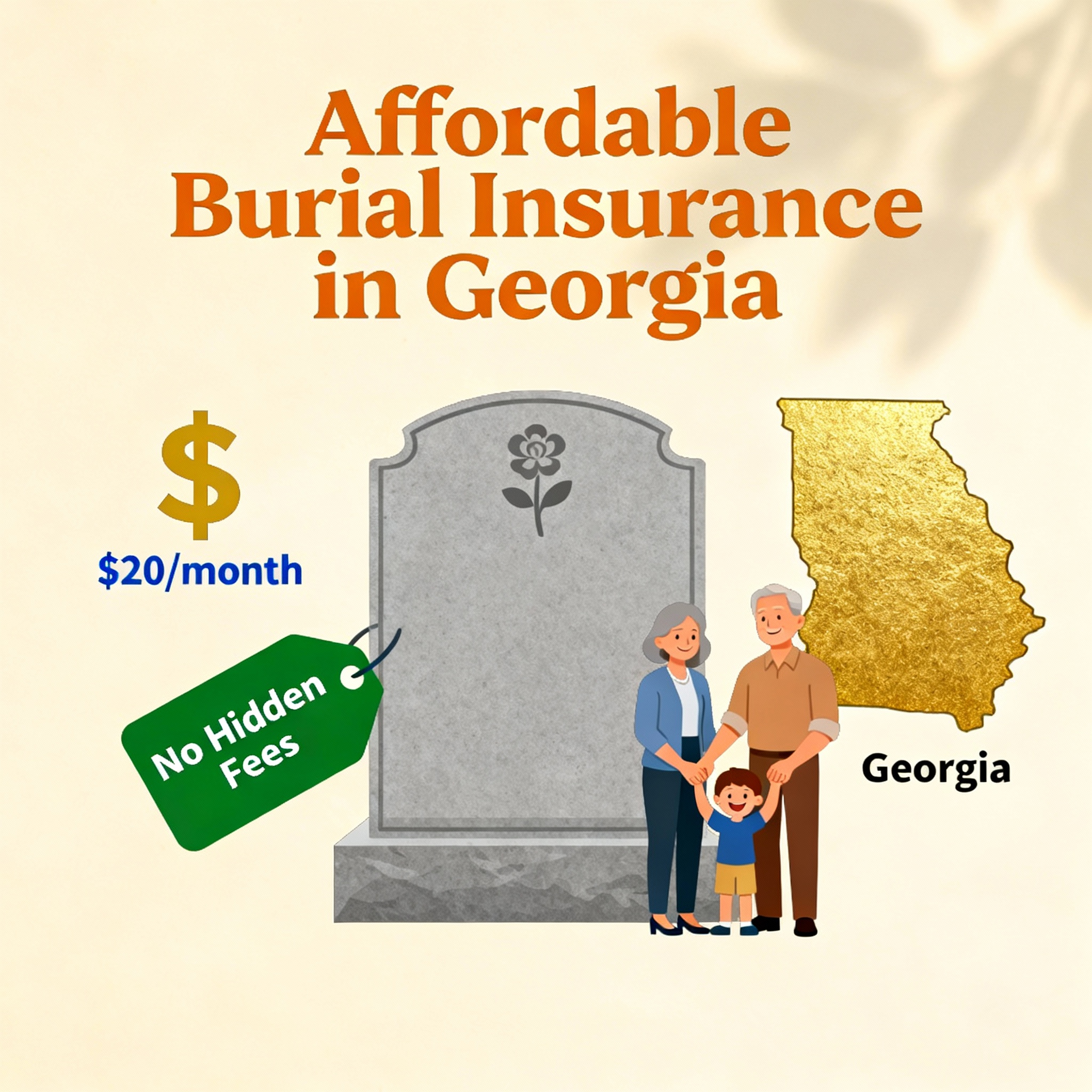 Georgia couple reviewing affordable burial insurance options with an independent agent