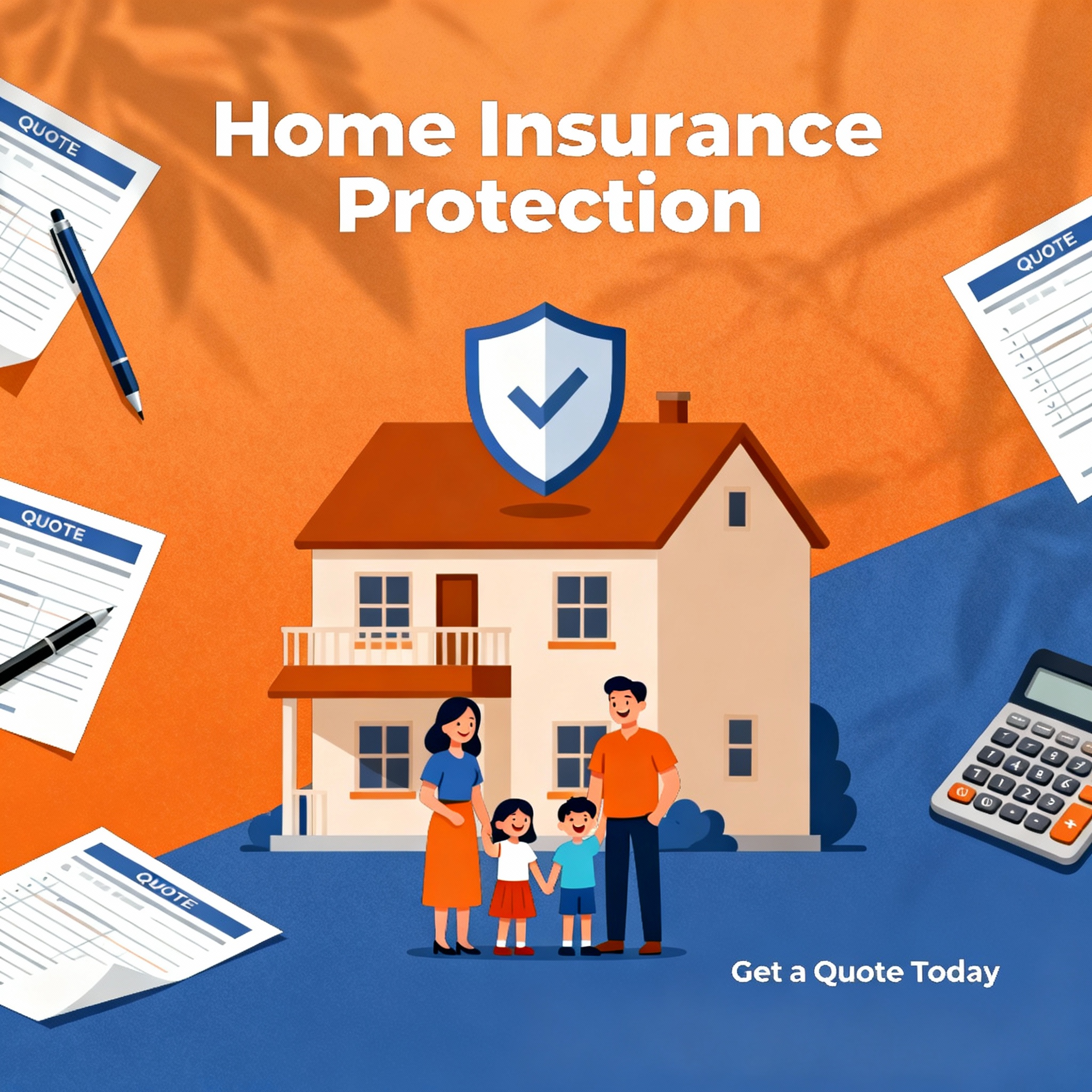 Independent agent reviewing a family's home insurance coverage, deductibles, endorsements, and quote options for 2026