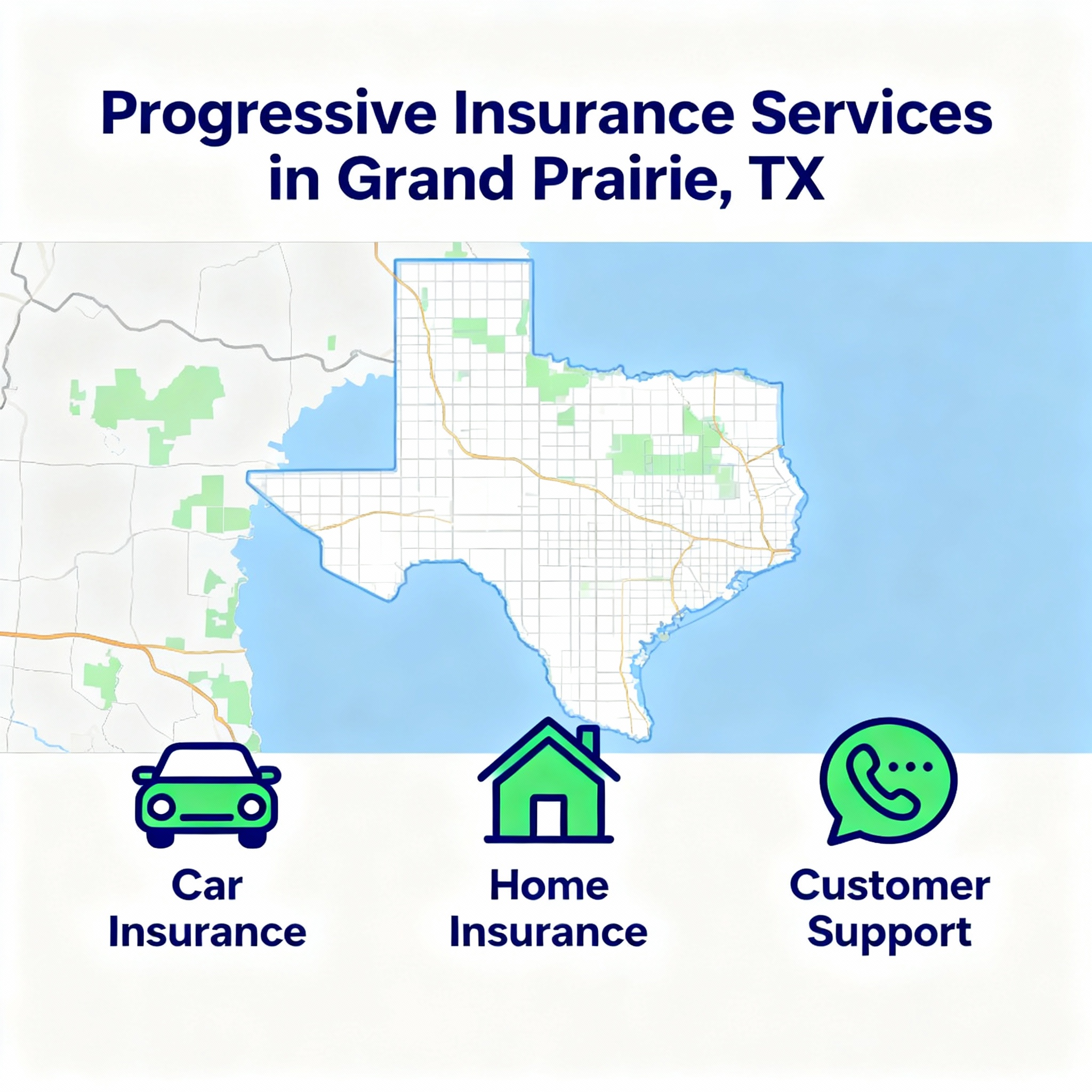 Grand Prairie neighborhoods and highways near SH 161, illustrating local auto and home insurance needs