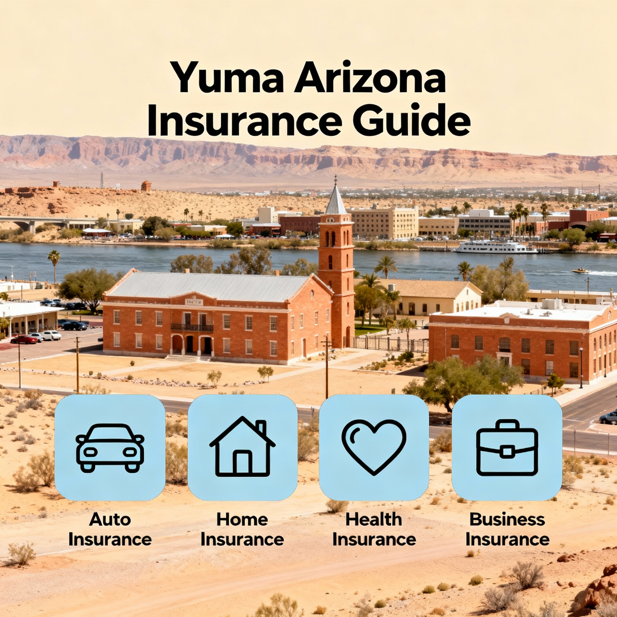 Insurance in Yuma Arizona—auto, home, renters, business, and Medicare options for Yuma, Somerton, San Luis, and Fortuna Foothills