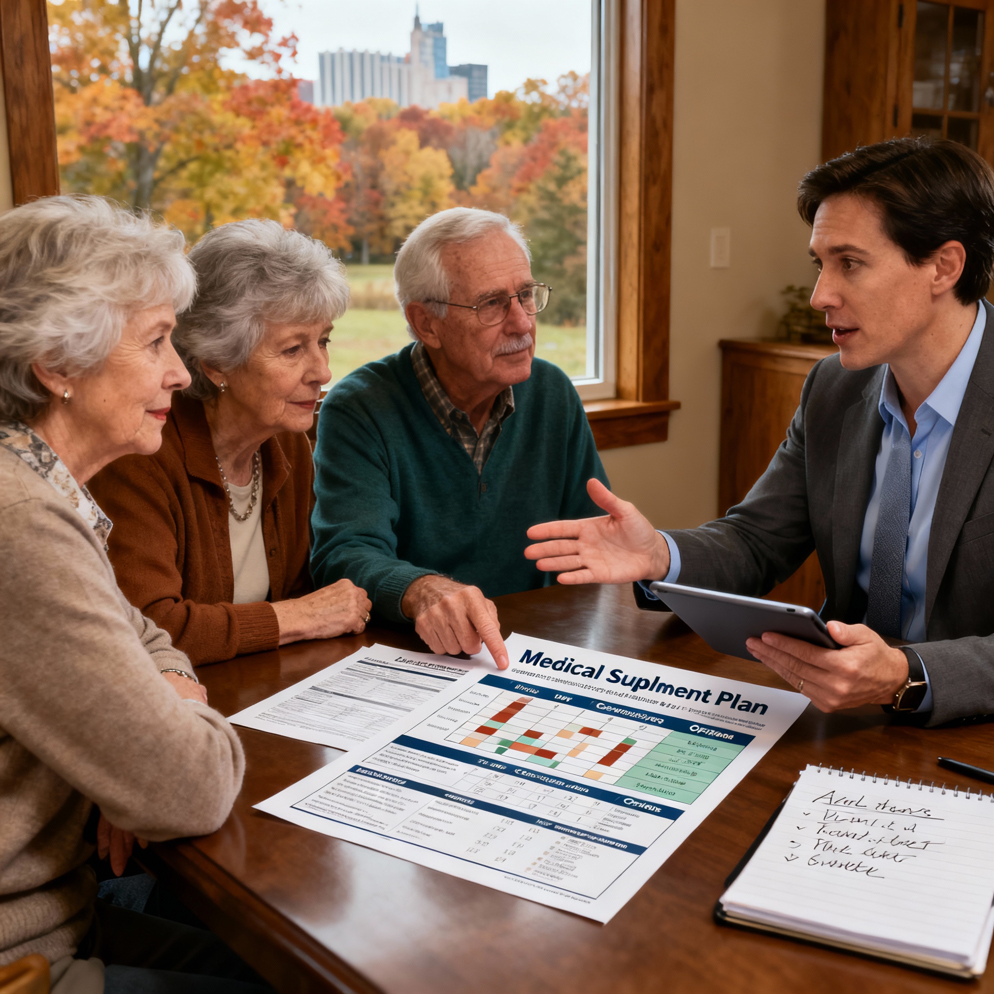 Ohio seniors comparing 2026 Medicare Supplement (Medigap) plan options