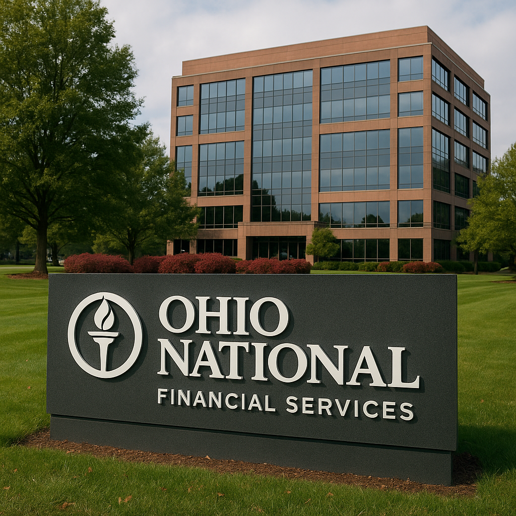 Family meeting with an agent to review Ohio National life insurance options