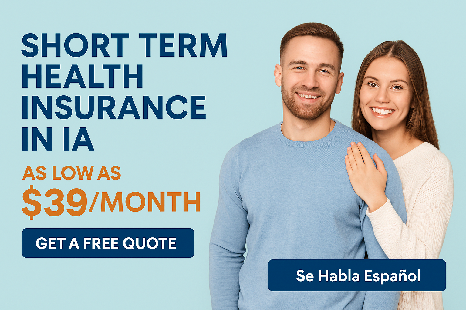 Short-term health insurance in Iowa bridge coverage concept