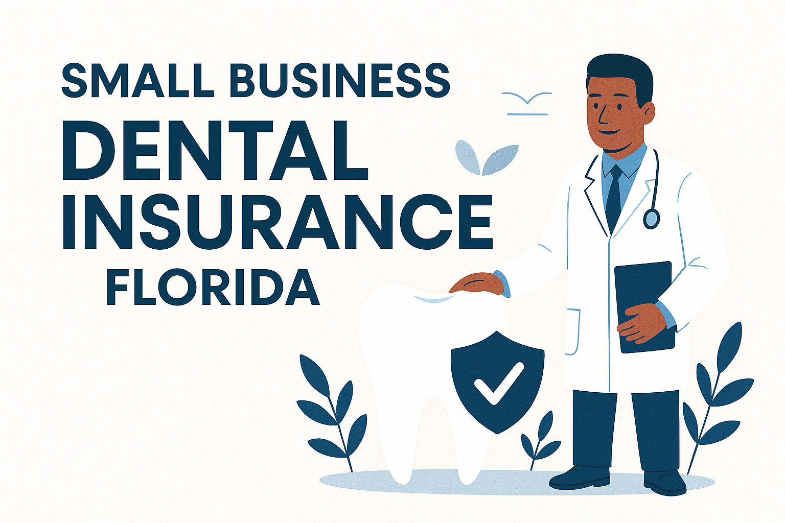 Florida small business owners reviewing 2026 dental plan options with a local independent agency