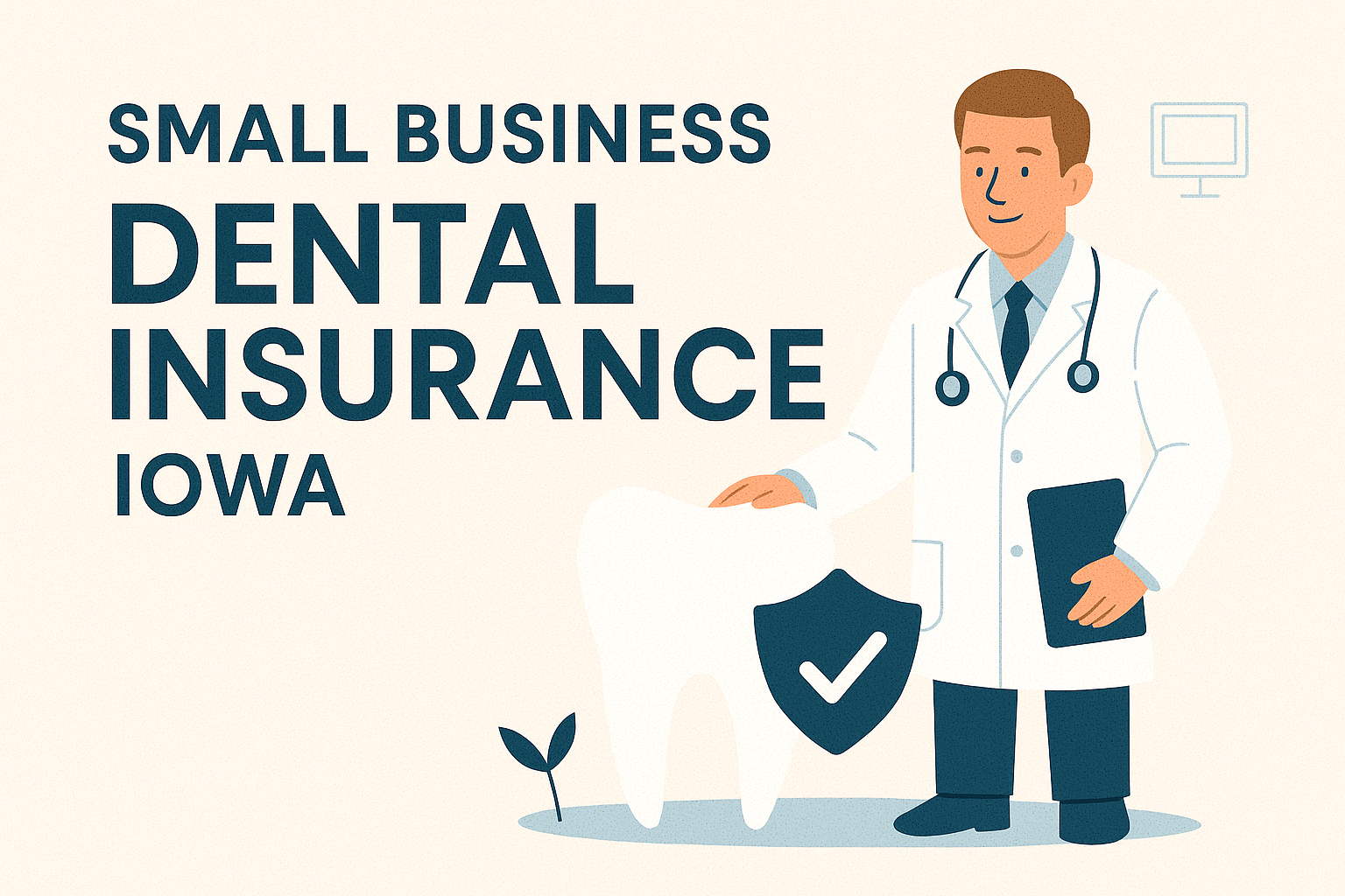 Iowa small business owners reviewing 2026 dental plan options with a local independent agency