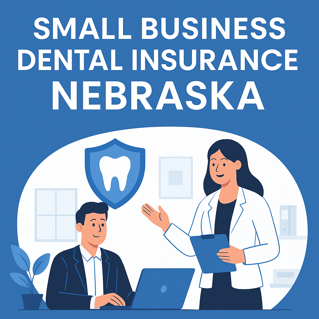 Nebraska small business owners reviewing 2026 dental plan options with a local independent agency