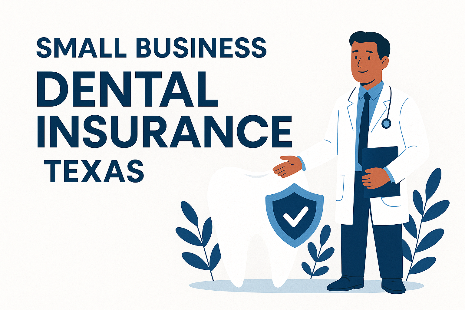 Texas small business owners reviewing 2026 dental plan options with a local independent agency