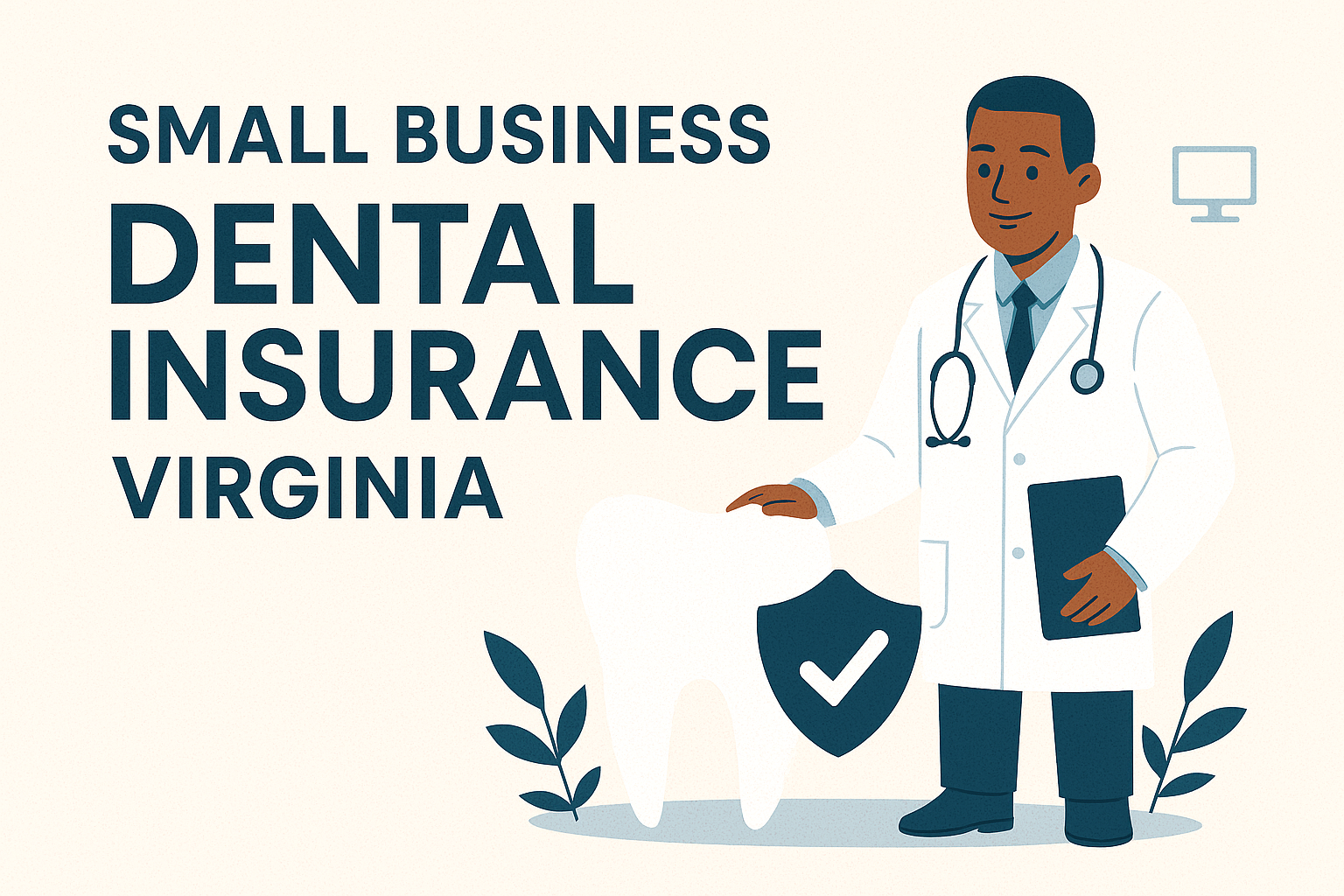 Virginia small business owners reviewing 2026 dental plan options with a local independent agency