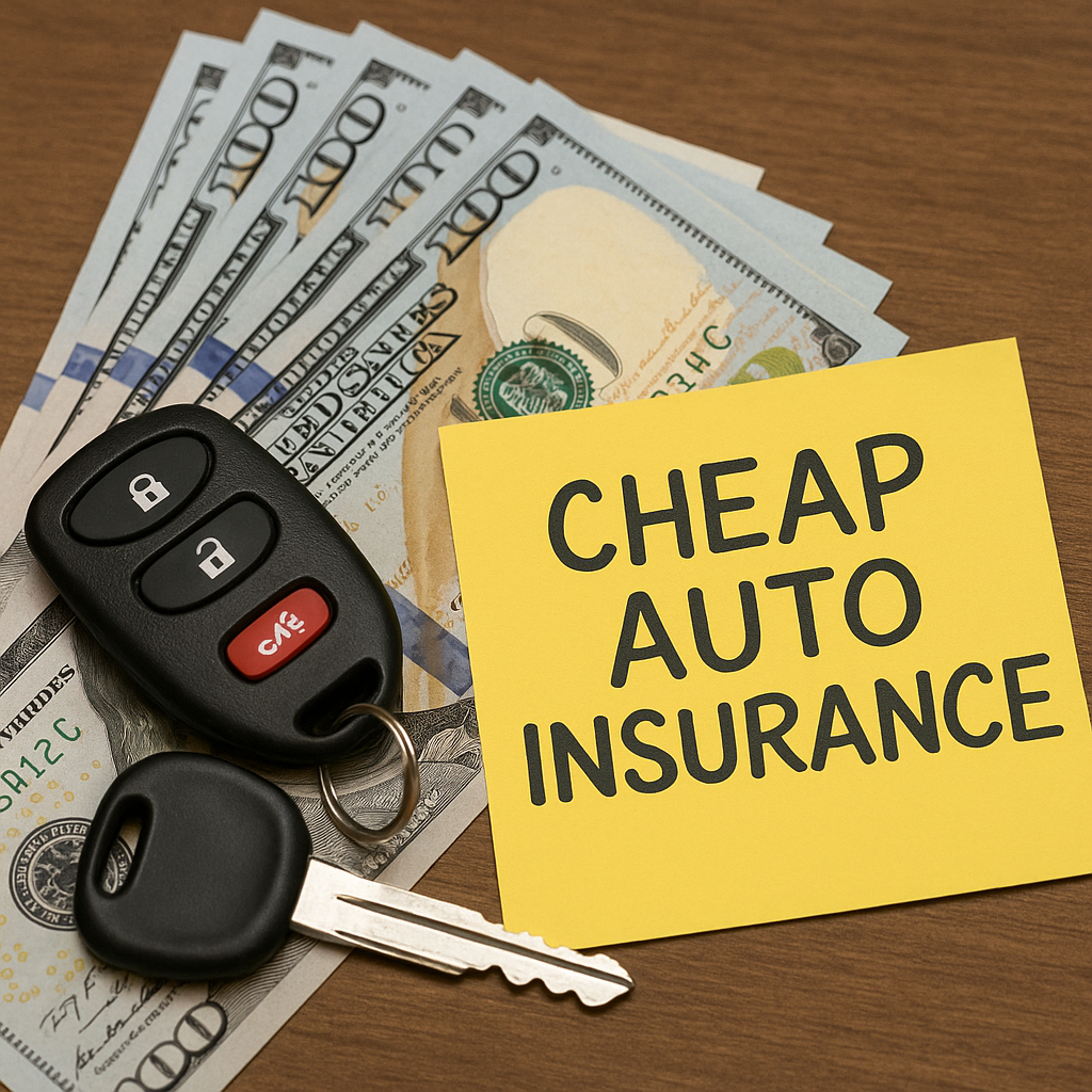 Driver reviewing auto insurance savings on a phone