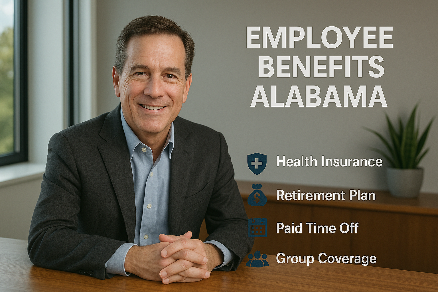 Alabama employers reviewing 2026 employee benefits options with an independent agency