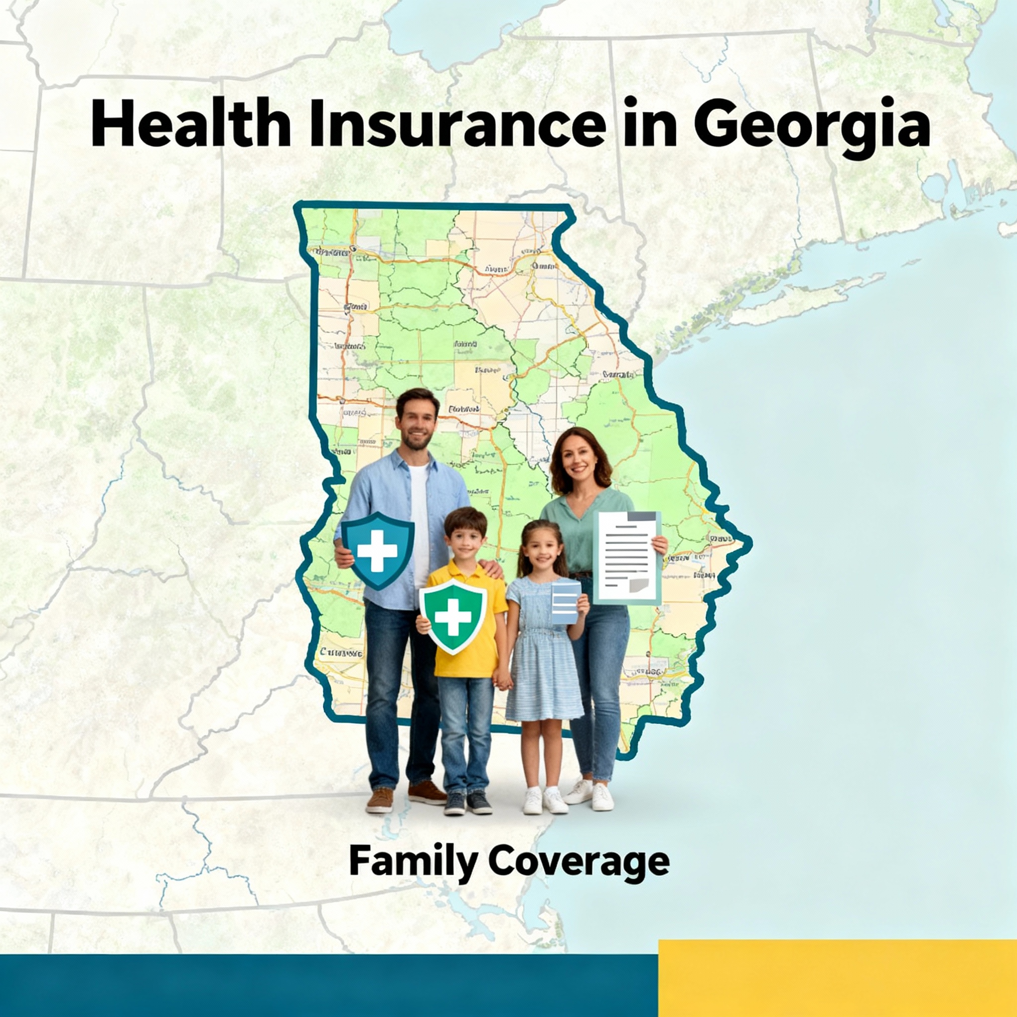 Georgia family reviewing 2026 ACA Marketplace, off-exchange, Medicare, and small-group options