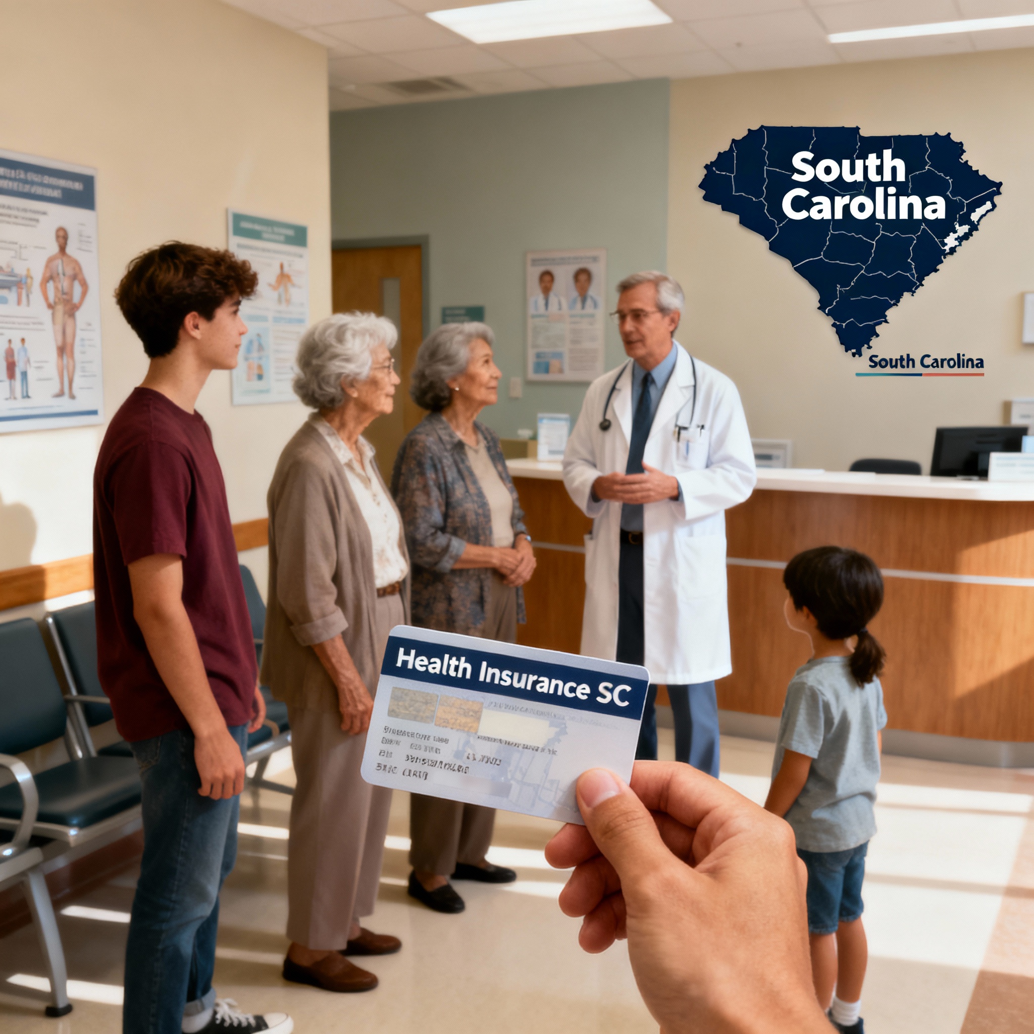 South Carolina family reviewing 2026 health insurance options online