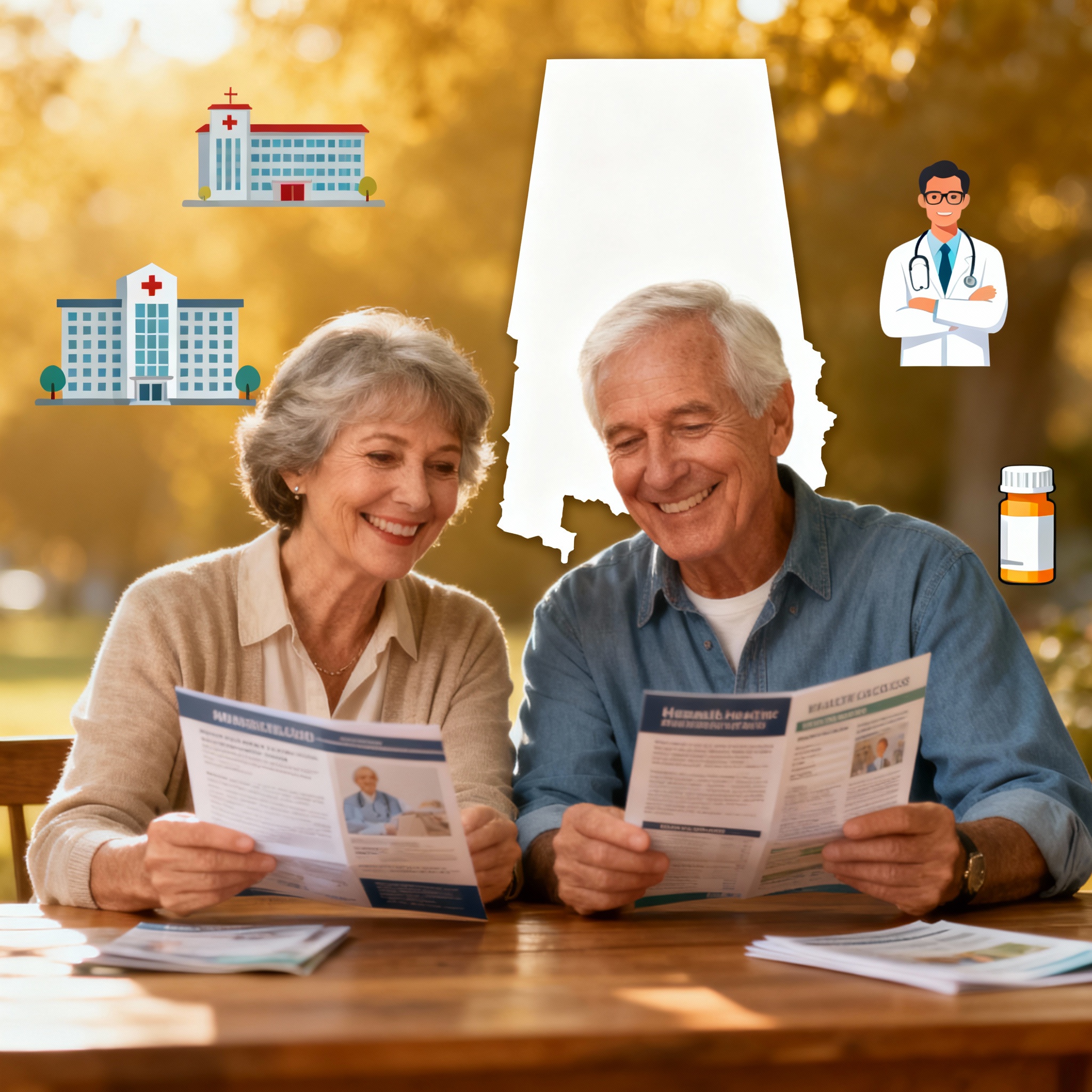 Alabama Medicare Advantage agents comparing 2026 plans by county