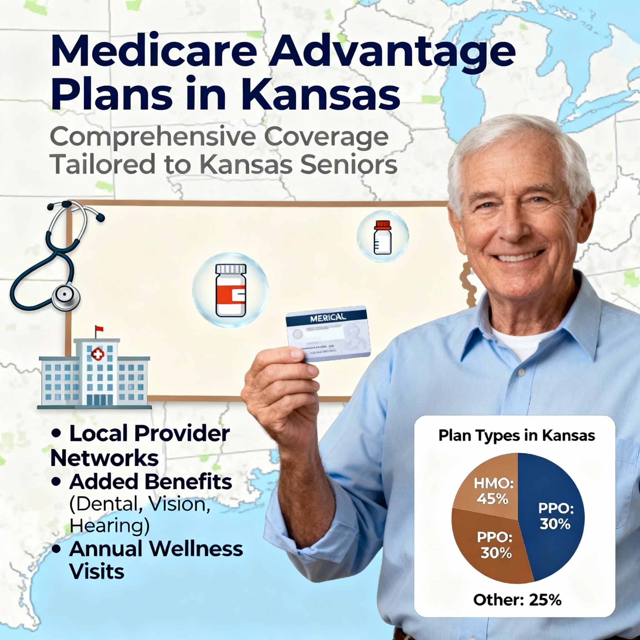 Kansas Medicare Advantage agents comparing 2026 plans by county