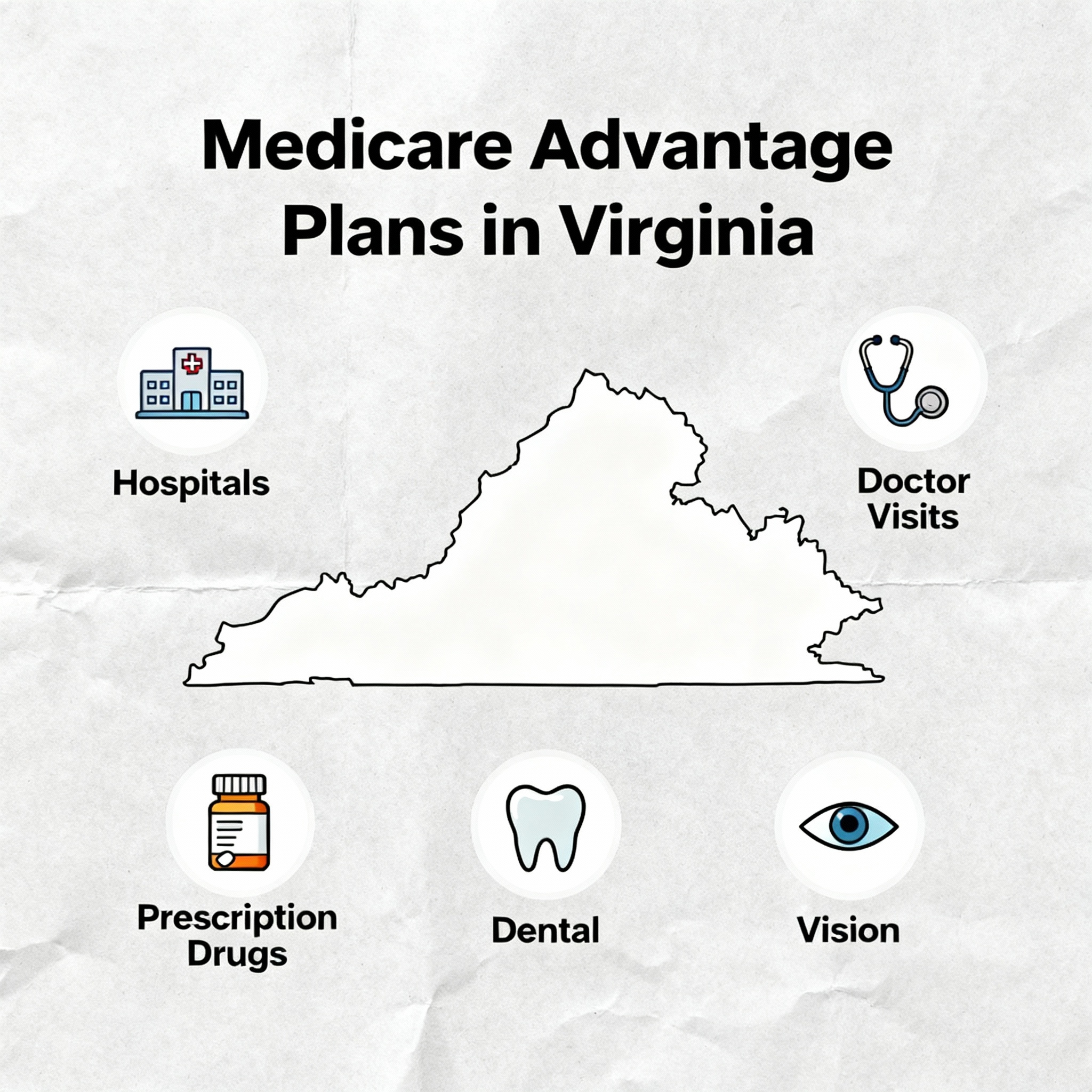 Virginia Medicare Advantage plans overview with an advisor reviewing benefits and costs