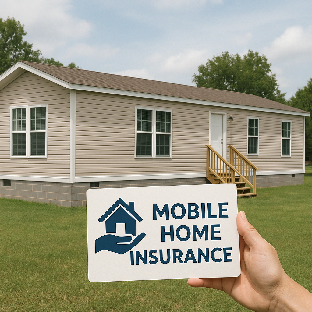 Manufactured home with porch and landscaped yard