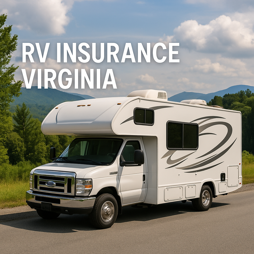 RV driving Skyline Drive in Virginia while an independent agent compares RV coverage