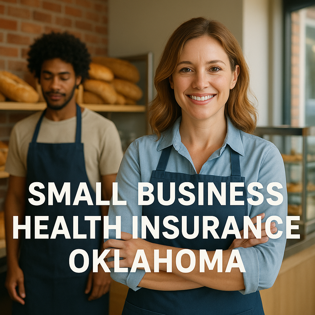 Oklahoma small business owner reviewing group health insurance options with an independent broker