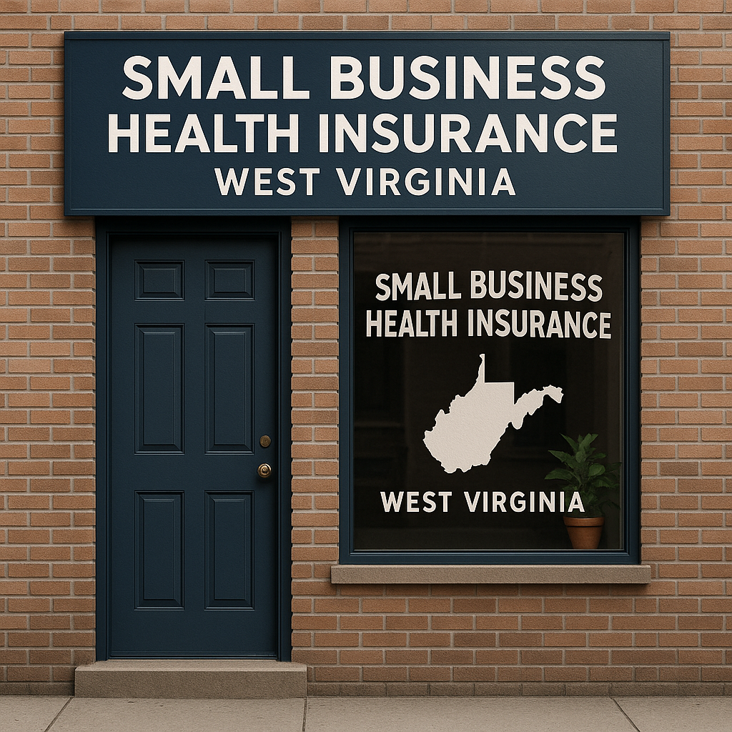 West Virginia small business owner reviewing group health insurance options with an independent broker