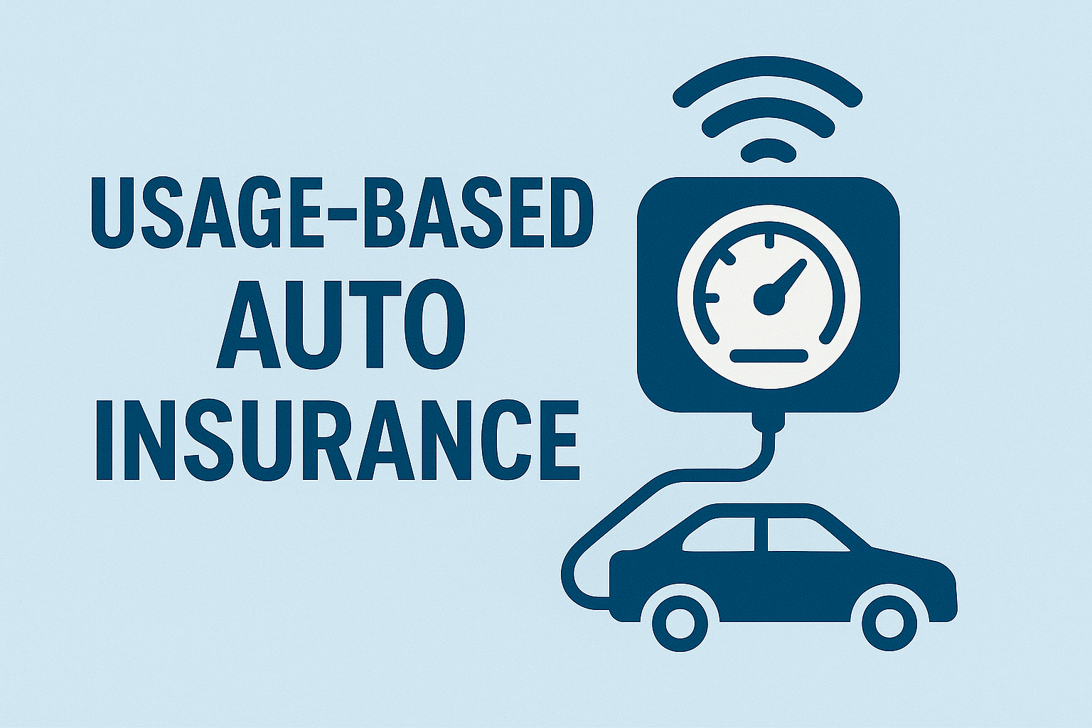 Driver using a telematics app for usage-based auto insurance