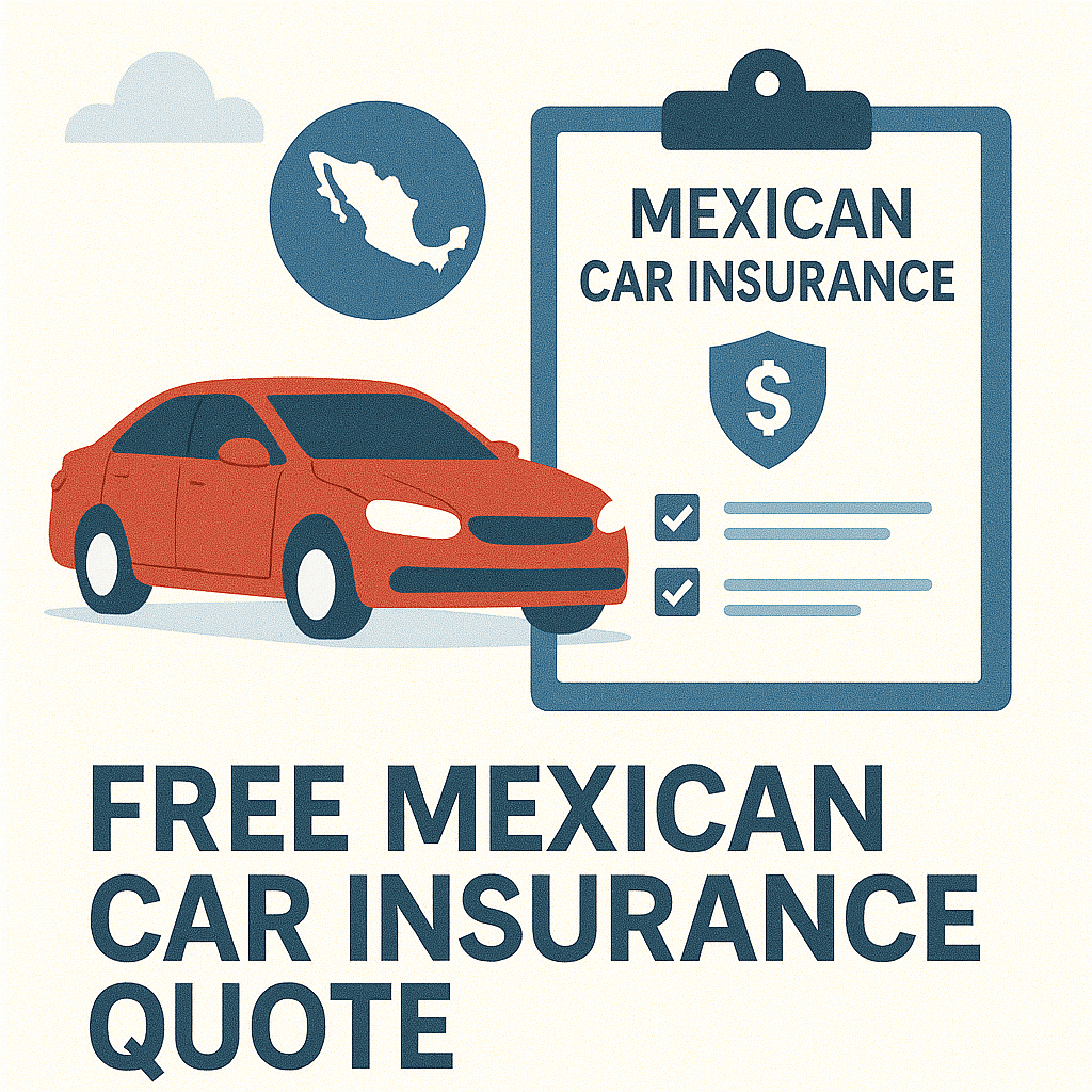 Driver getting a free Mexican car insurance quote online before crossing the border