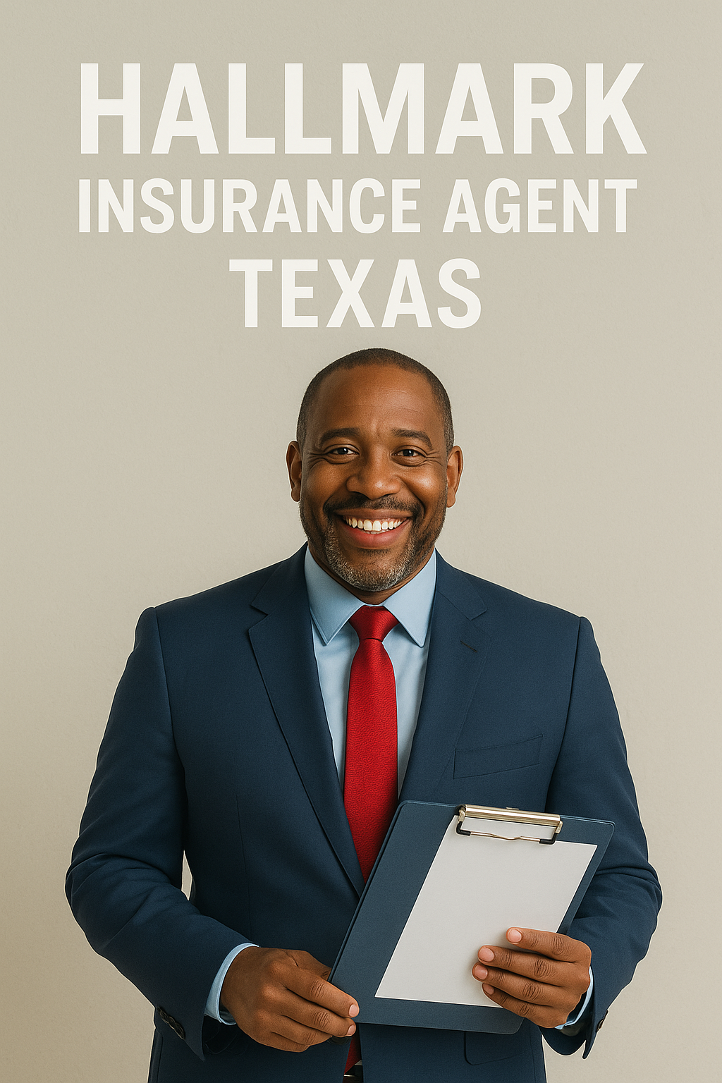 Texas driver reviewing Hallmark auto insurance options with an independent agent