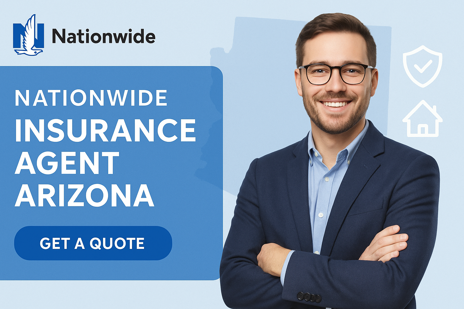Local Nationwide insurance agent in Arizona helping a family review coverage options