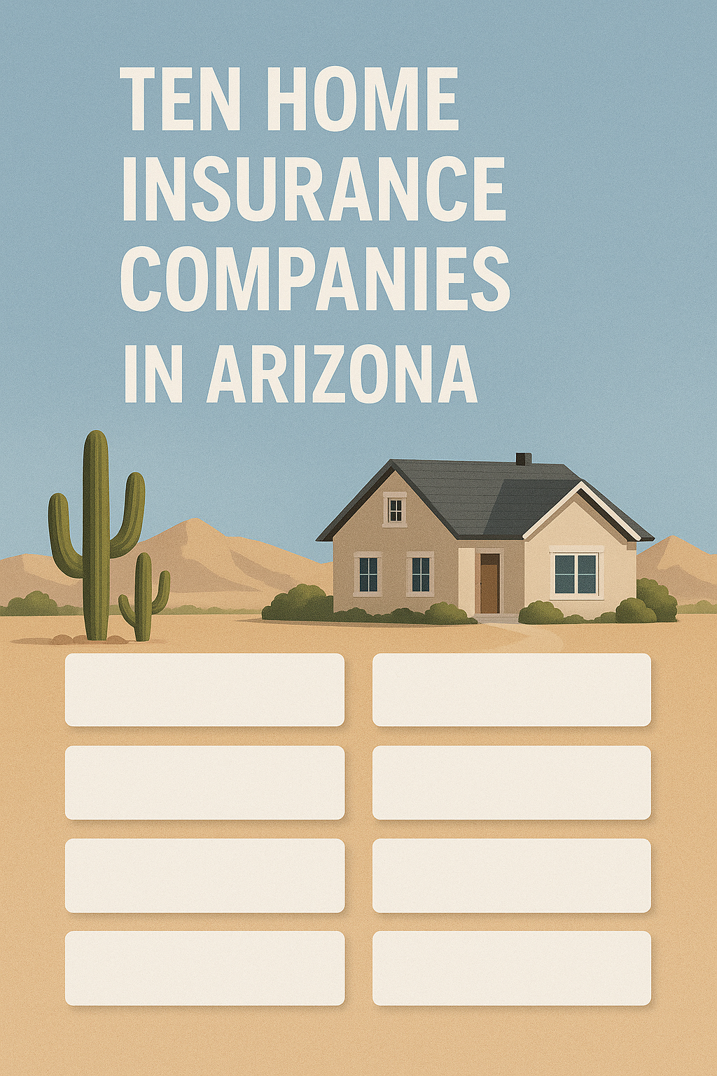 Arizona neighborhood homes representing multiple homeowners insurance company options