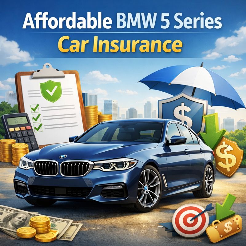 Affordable BMW 5 Series car insurance guide with coverage and cost-saving tips