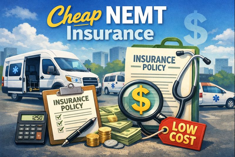 Cheap NEMT insurance for non-emergency medical transportation with wheelchair vans and dispatch fleets