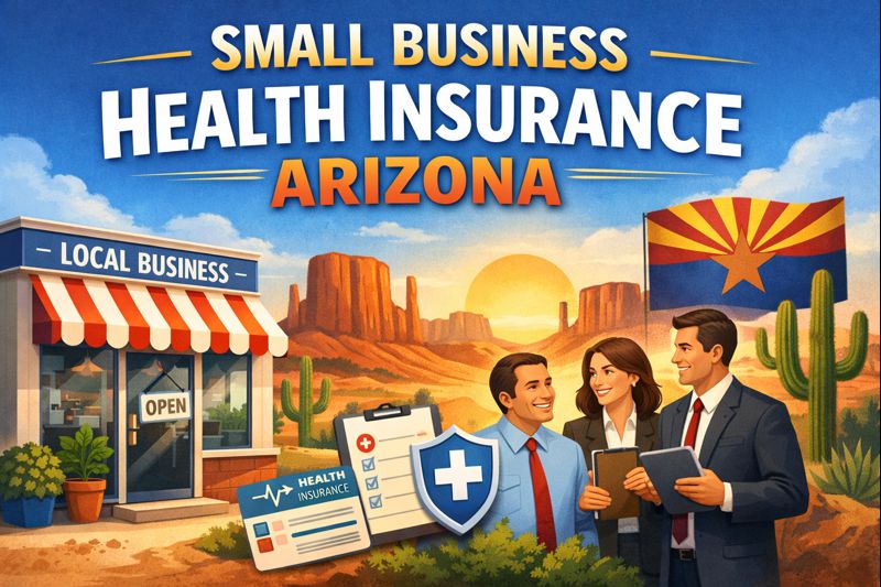 Arizona small business owner reviewing group health insurance options for employees in 2026