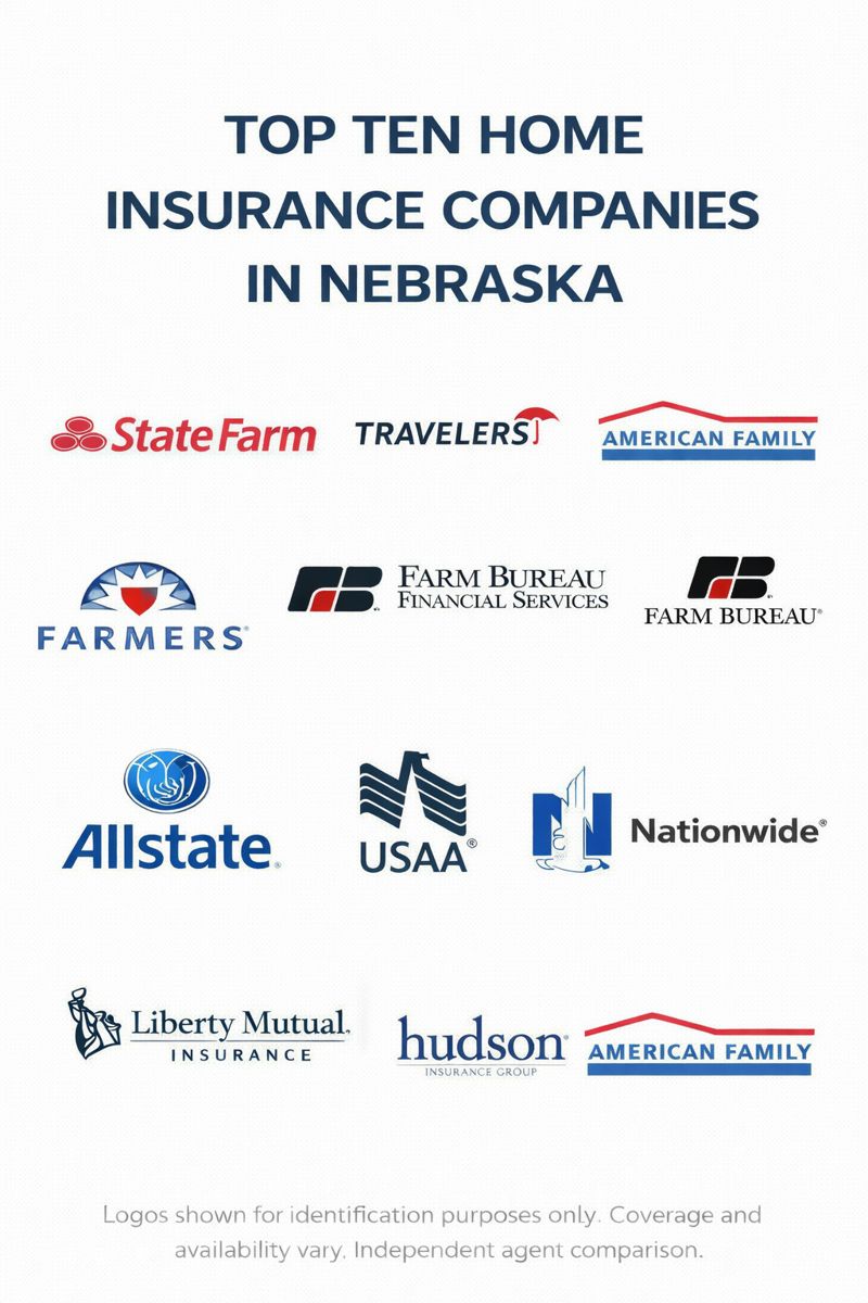 Nebraska homeowners comparing home insurance companies, wind and hail deductibles, and coverage options