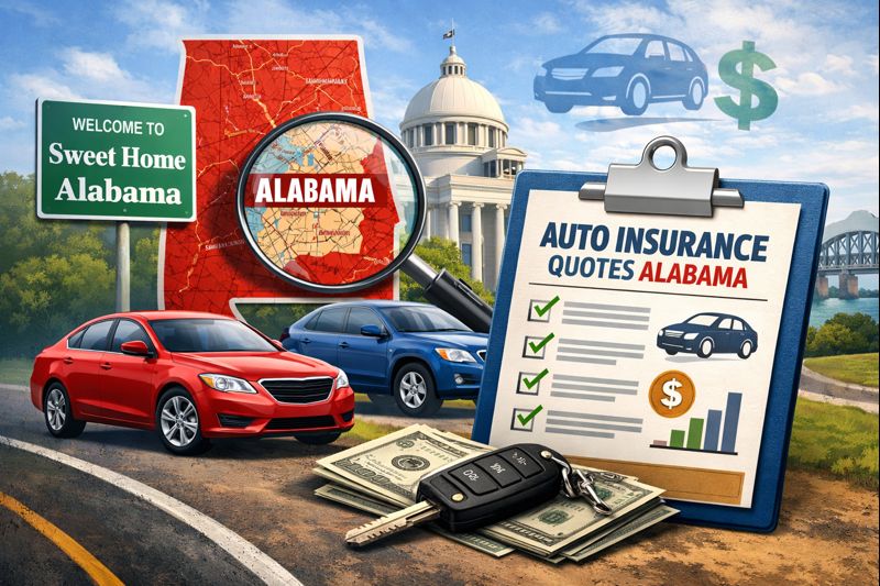 Auto insurance quotes in Alabama for 2026—compare liability and full coverage options and start a quote online