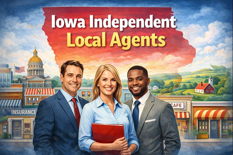 Iowa independent local insurance agents helping clients compare auto, home, life, health, and business coverage