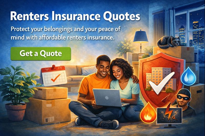 Renters insurance quotes in 2026 with coverage checklist for personal property, liability, and loss of use