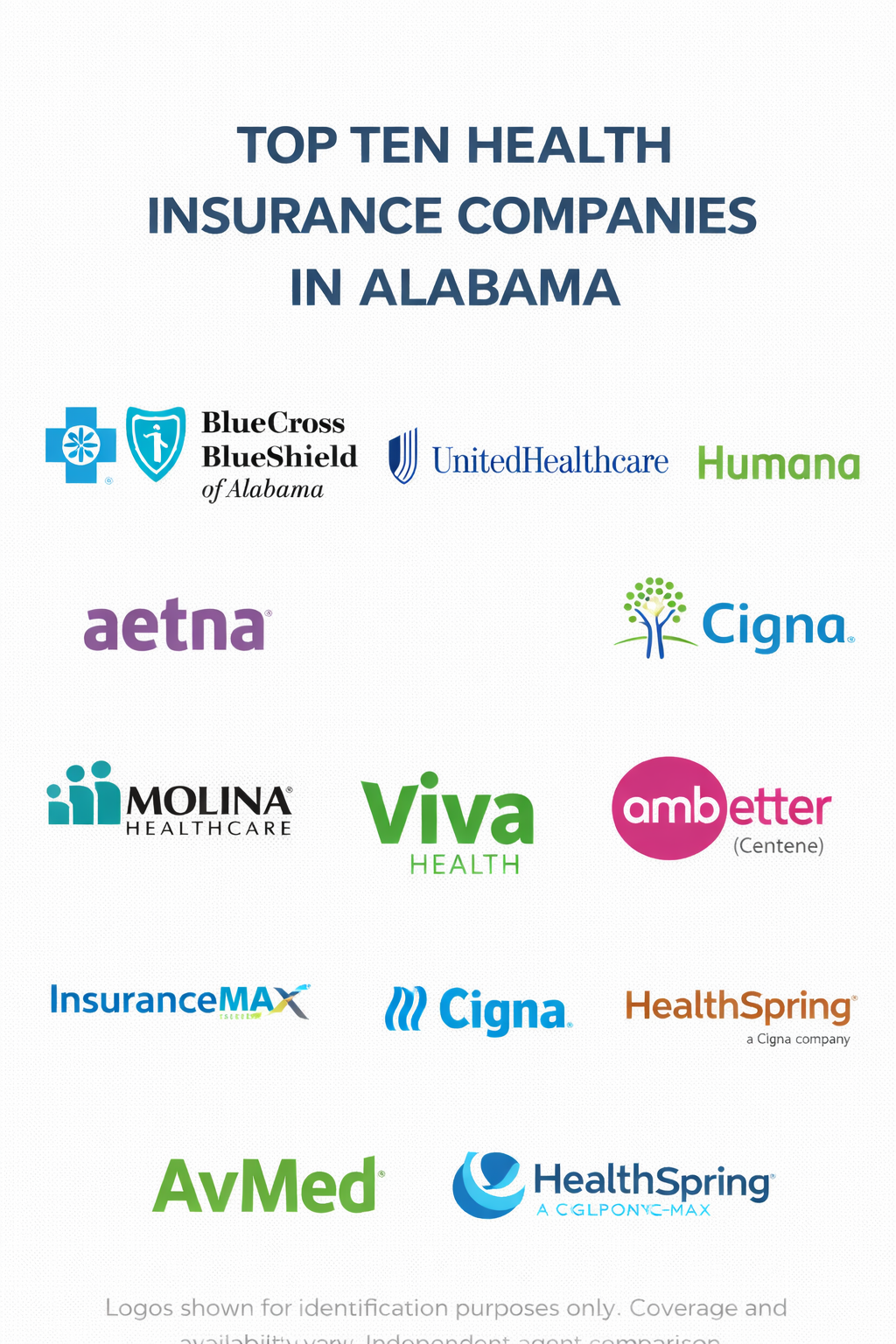 Ten health insurance companies in Alabama for 2026 with a county-by-county comparison guide