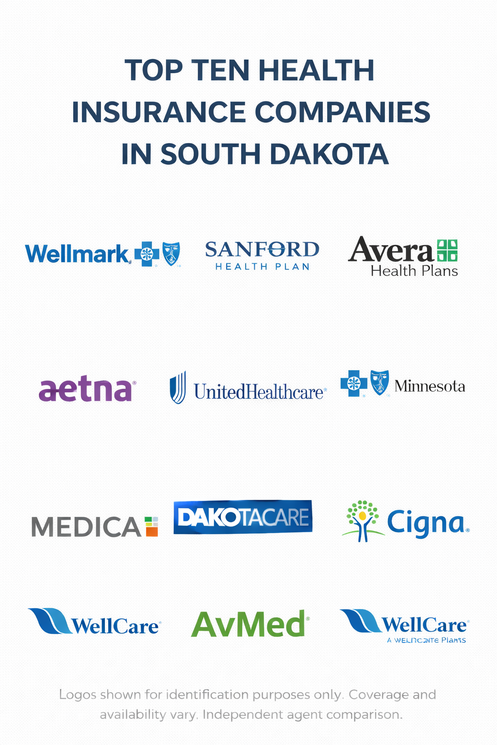 Ten health insurance companies in South Dakota for 2026 with a county-by-county comparison guide