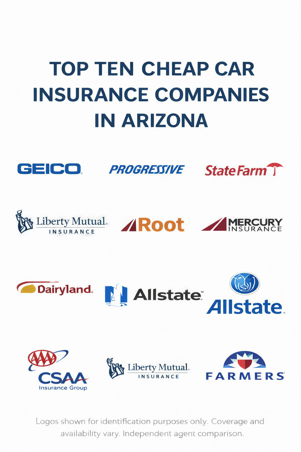 Top ten cheap car insurance companies in Arizona for 2026 with a side-by-side comparison checklist