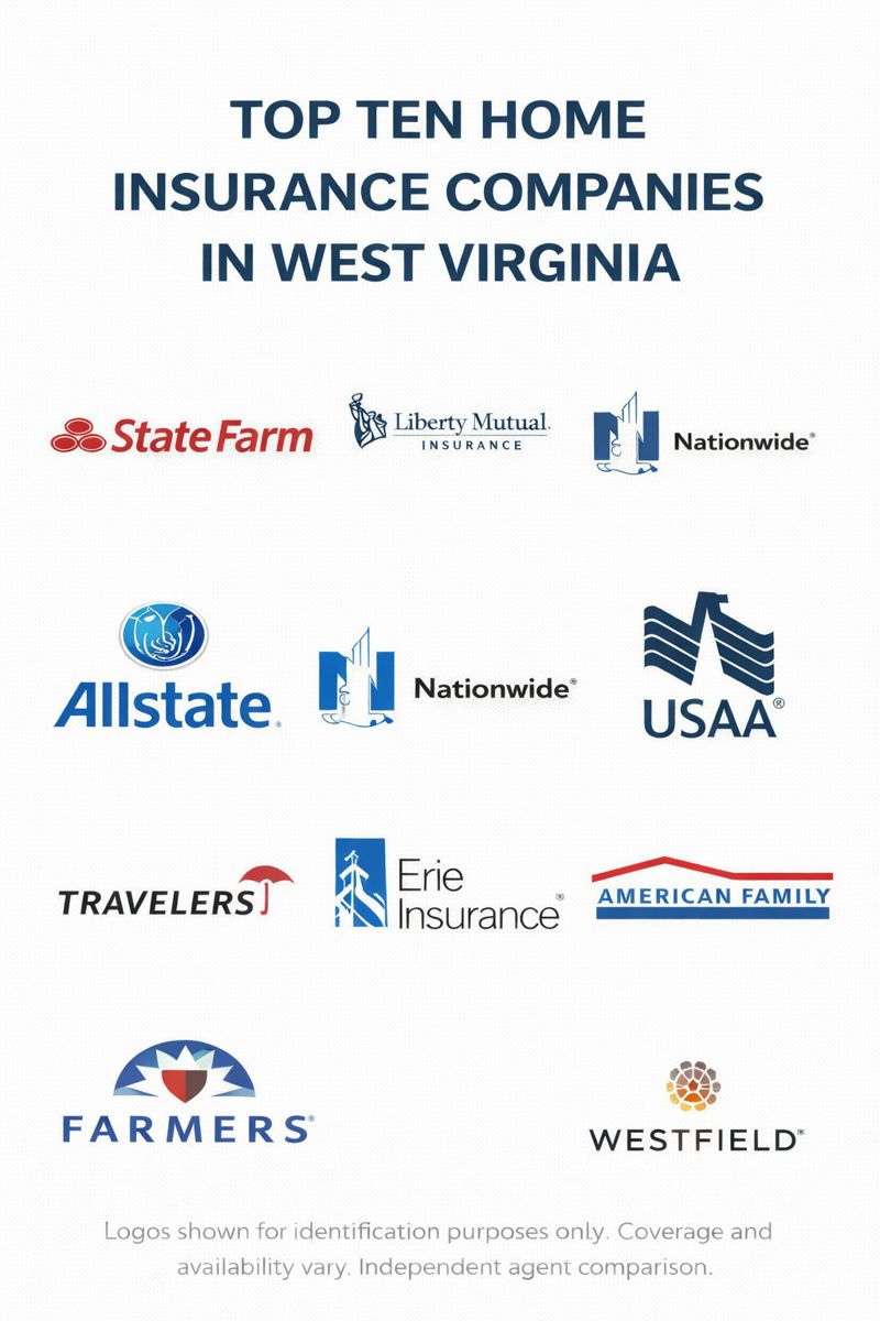 West Virginia homes and neighborhoods representing multiple homeowners insurance company options