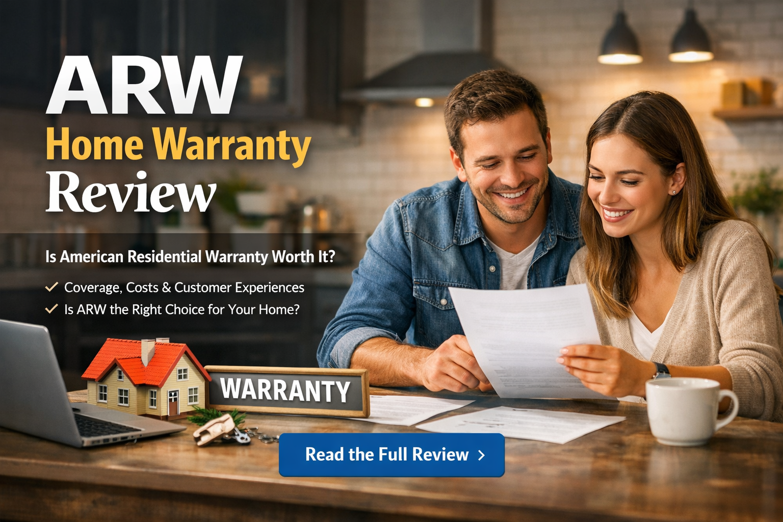 ARW Home Warranty review for 2026 showing plan comparison, waiting period, service fees, and optional coverage guidance