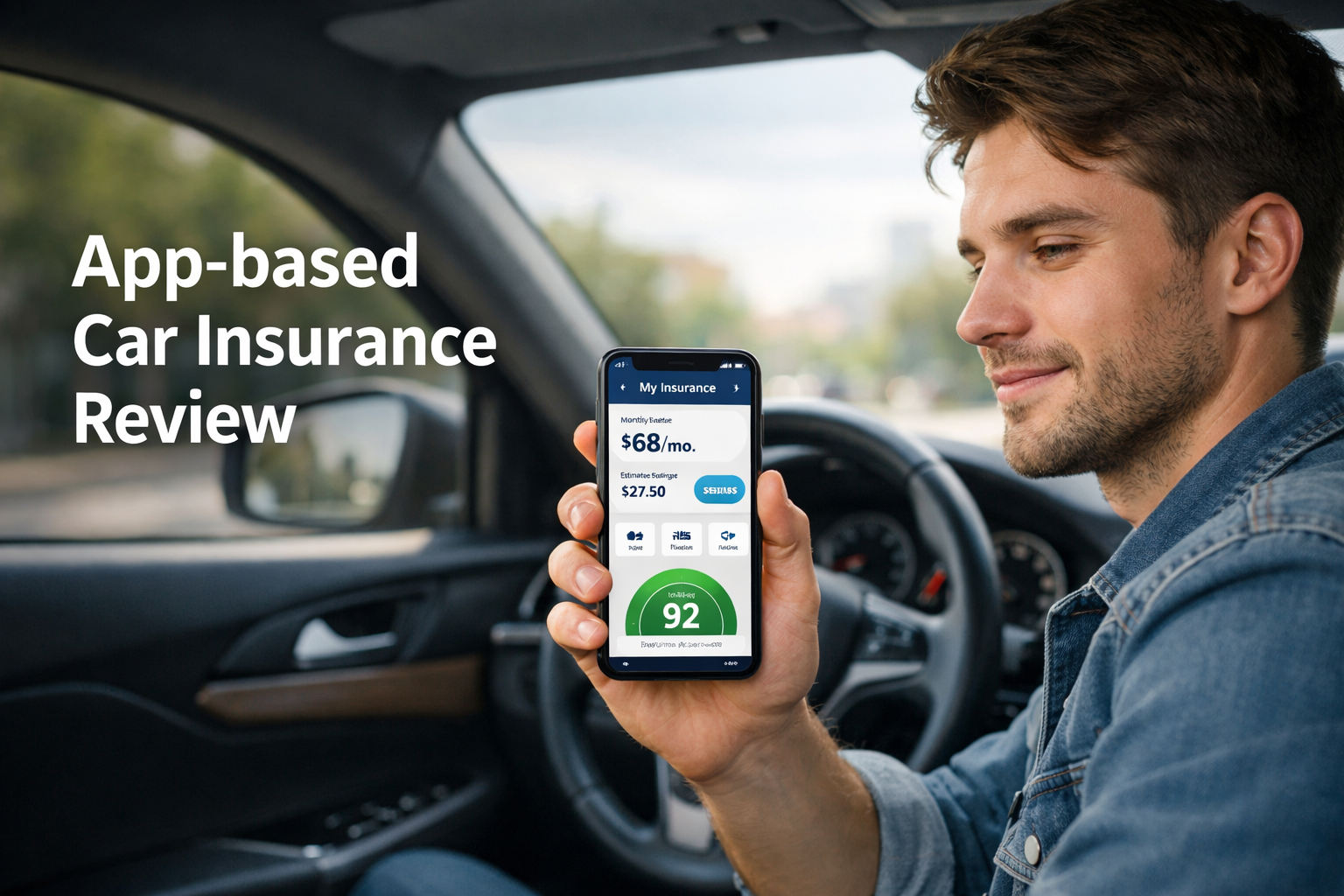 App-based car insurance review for 2026 showing digital policy tools, telematics tradeoffs, and feature comparisons