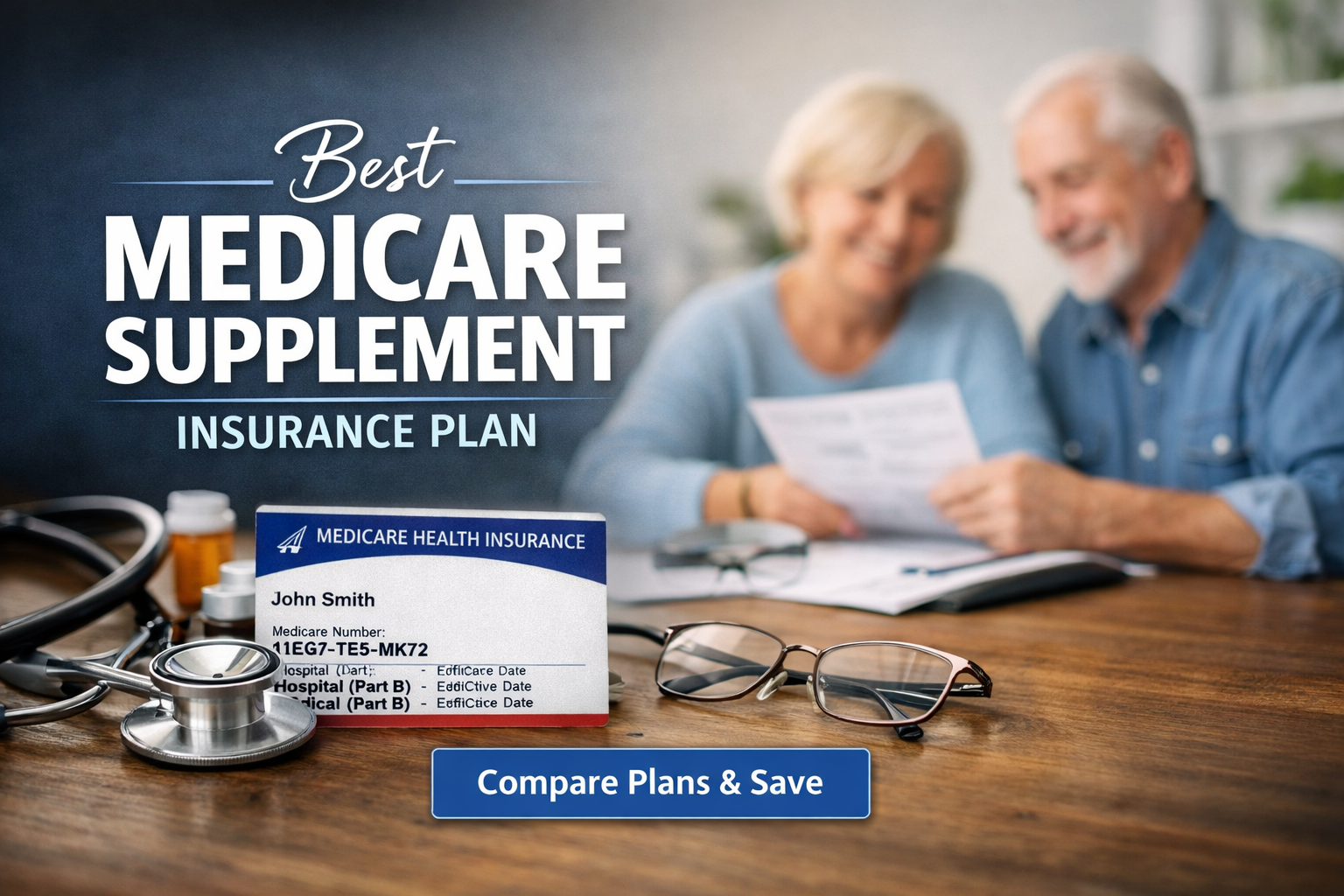 Couple comparing Medicare Supplement insurance plan choices