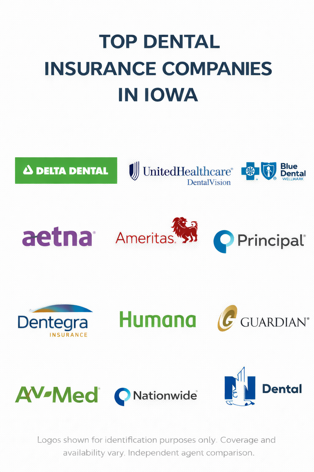 Dental insurance companies in Iowa for 2026 with a side-by-side comparison of plan types, networks, and benefits