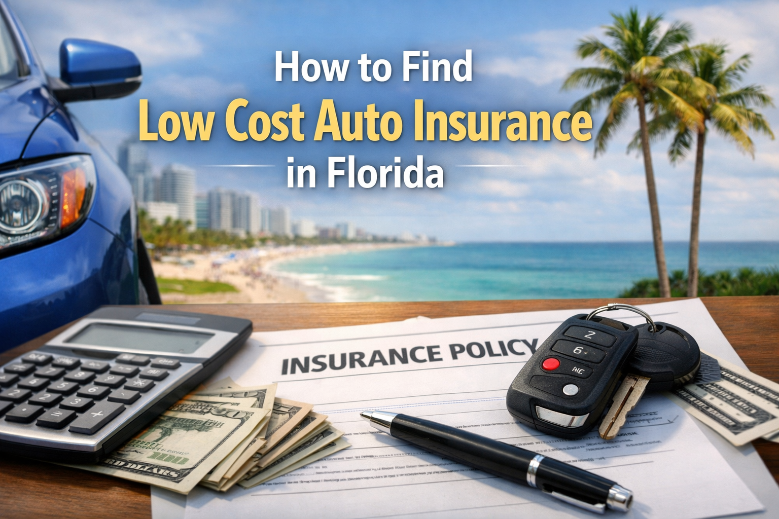 Finding low cost auto insurance in Florida in 2026 with tips to compare PIP, deductibles, discounts, and coverage options