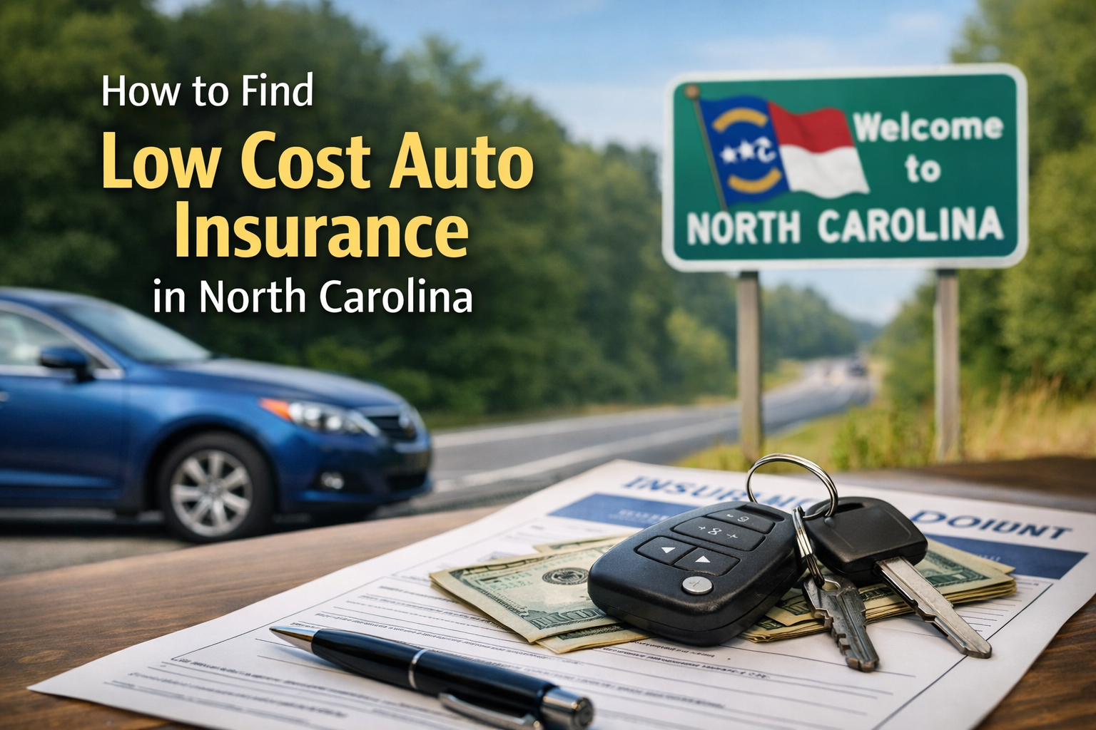 How to find low cost auto insurance in North Carolina in 2026 by comparing the new minimum limits, deductibles, and discount stacking
