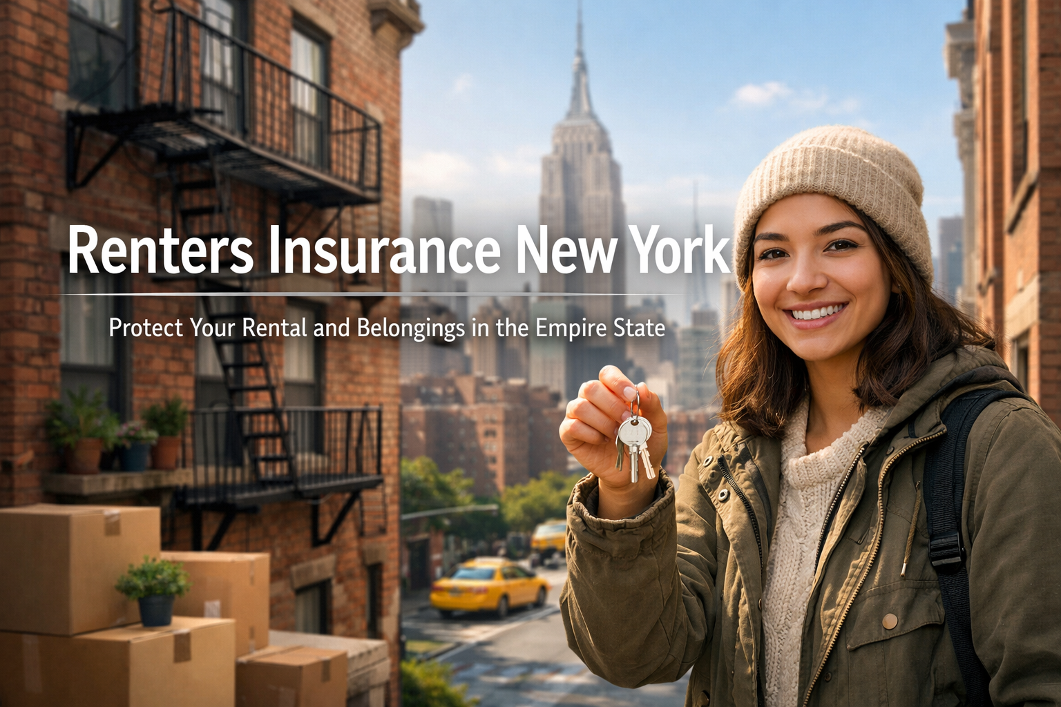 Renters insurance in New York for 2026 with apartment coverage, liability protection, and online quote options