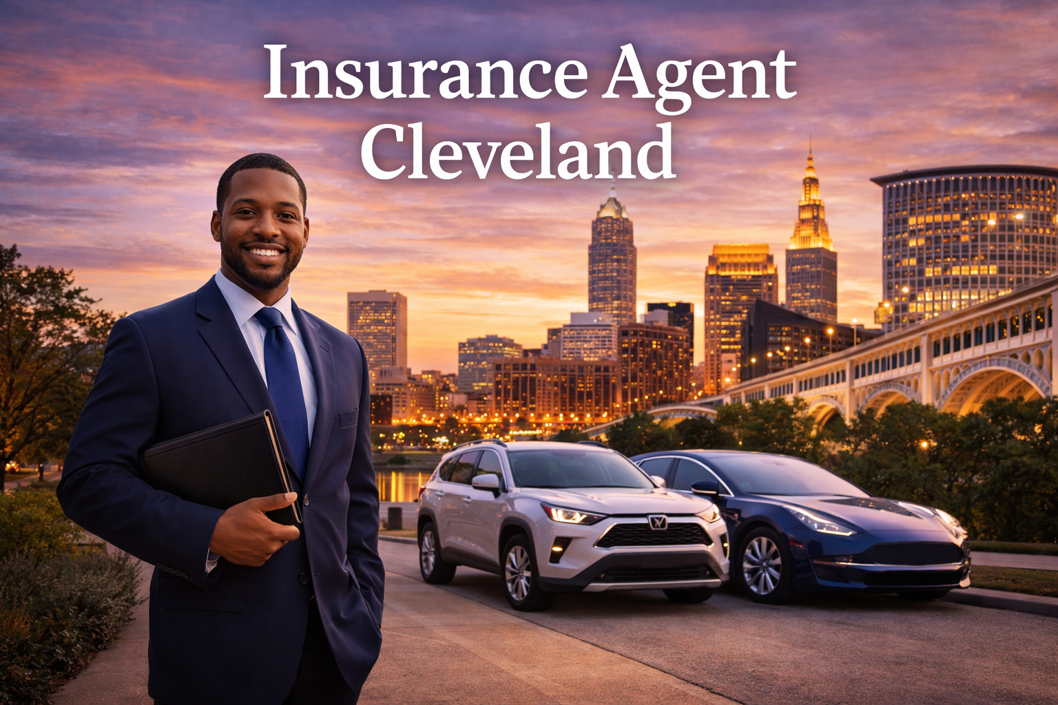 Insurance agents in Cleveland helping compare auto, home, renters, life, health, and business insurance in 2026