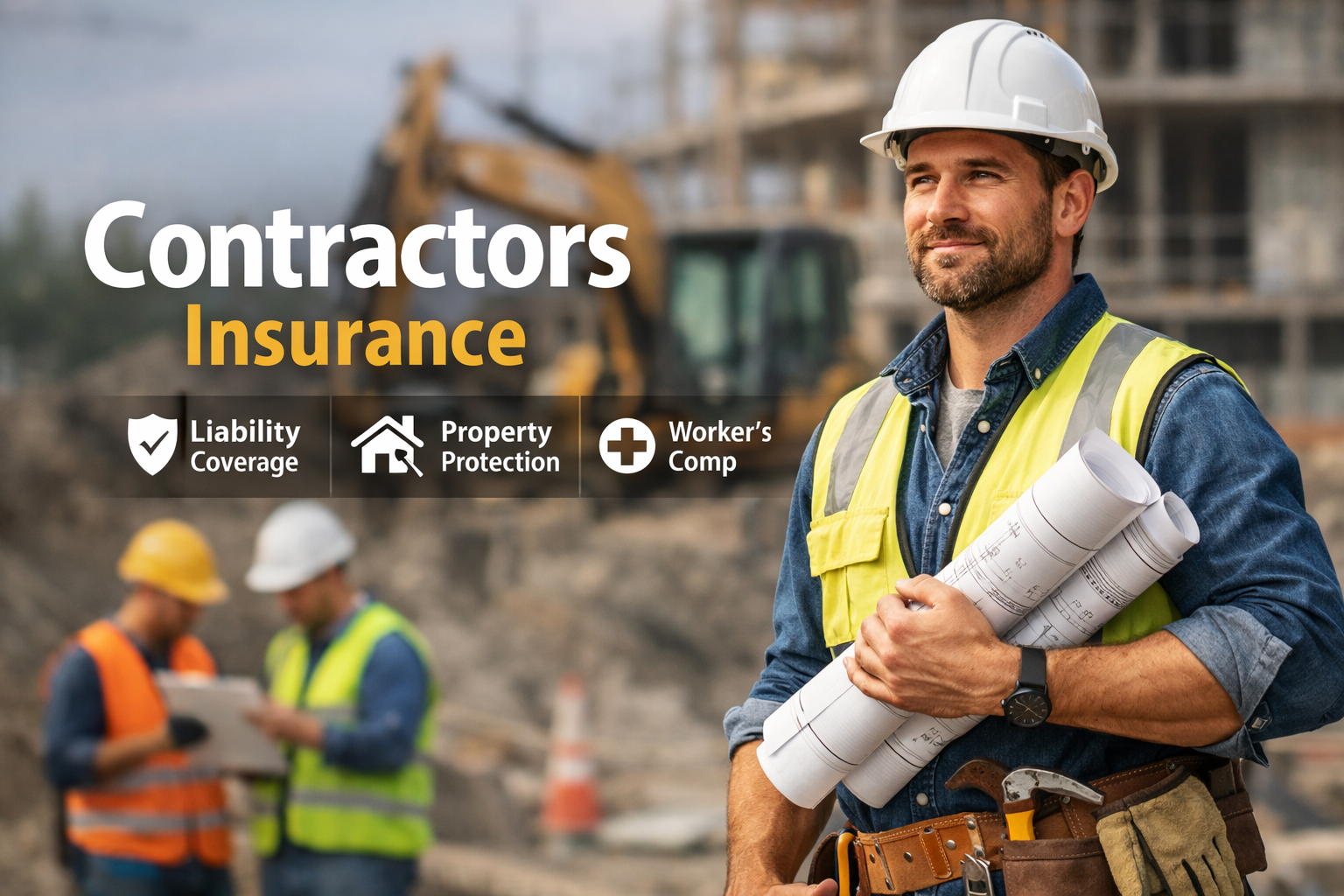 Contractors insurance for 2026 with general liability, COI, tools coverage, commercial auto, and jobsite protection